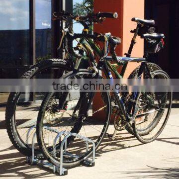 Floor Mount Bike Garage Parking Stand Steel Rack photo-2