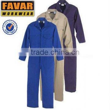 Man cotton safety flame retardant factory coverall