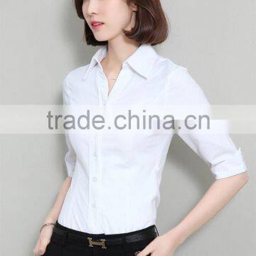Made to Measure Fine Cotton Shirt for Slim Fit Business Lady photo-5