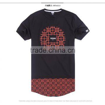 Factory Bulk Gym V-neck or O-neck Round Bottom Design Unisex Scoop Bottom t Shirt photo-2