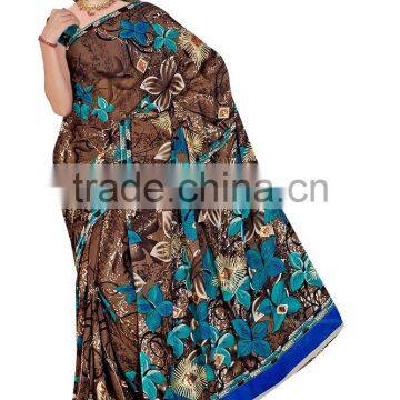 Printed Styles Saree With Blouse