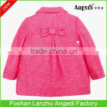 Children Girls Holiday Dress up Winter Xmas Woolen Glitter Overcoat photo-2