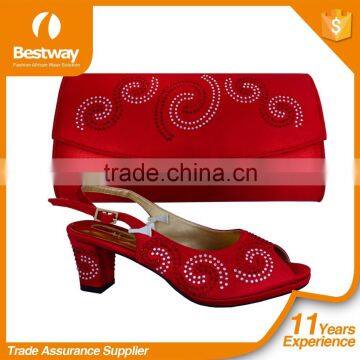 NEW African Shoes And Bag Set Italian Matching Shoes And Bag photo-3