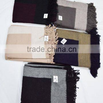 Fashion Classic Large Square Fringes Jacquard Winter Lady Shawl photo-5