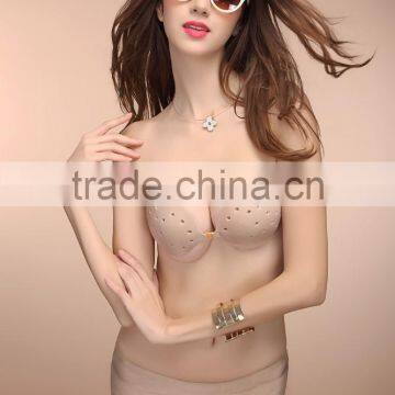 Hot Women Nude Sexy Invisible Silicone Free Strapless Bra photo-2