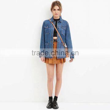 New Hot Sale Plus Size Women Plain Denim Jacket photo-4