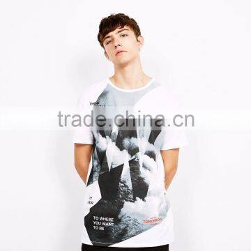 MGOO High Quality 100% Polyester Sublimation Printing Tshirt Customized T-shirt With Photo OEM Dri Ffit Shirts photo-2
