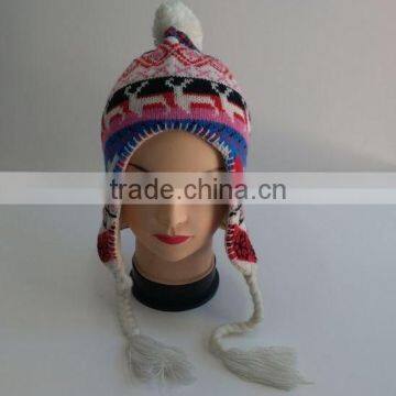 Knitted Beanie With Earmuffs,baby Beanie With Earflaps