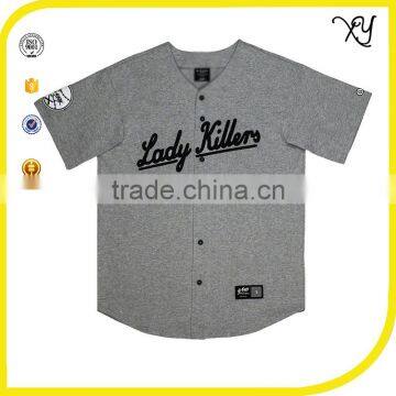 Wholesale Applique Baseball Jerseys Tees Tops Shirts Custom Baseball V-neck Jersey photo-2