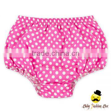 Lovely Free Pink And White Polka Dots Soft Cotton Newborn Baby Girl And Child Toddler Size Shorts Soft Breathable Diaper