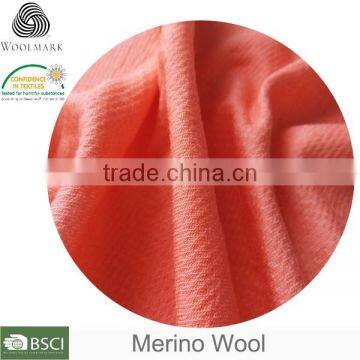 Knitted double sided merino wool fabric,virgin wool fabric