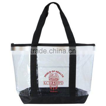 Clear Boat Tote Bag - Made From Clear Vinyl With 600 Denier Polyester Handles and Comes With Your Logo. photo-2