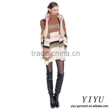 2016 New Style Turtleneck Poncho Sweater 100% Cashmere Poncho for Women photo-5