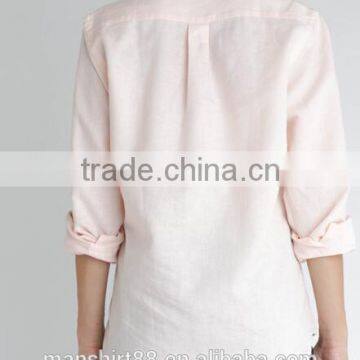 100% Linen or Linen/cotton Comfortable Simple Causal Blouses/shirts for Women photo-4