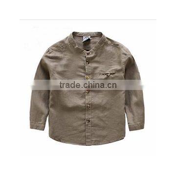 China Factory Sales Directly Simple Boy Blouse Cotton t Shirt for Children photo-2