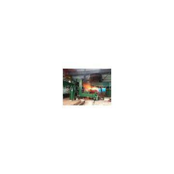 Continuous casting plant, R8M 2S continuous casting machine with Simple Cooling bank