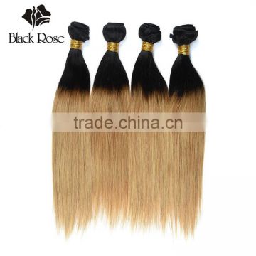 Black Rose Sew in Human Hair Weave Ombre Hair, 100% Ombre Human Braiding Hair Extensions