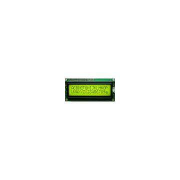 ACM1602A STN yellow, character lcd module ,cob,led backlight