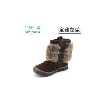 2014 Cool New Design Warm Winter Kids Boots For Boys Guangzhou Brand Factory