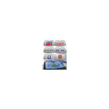 car front window sunshade with silk print