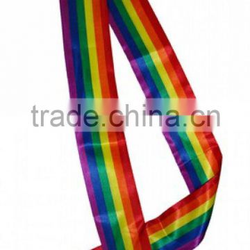 Satin LGBT Rainbow Sash - Gay Pride Parade Lesbian Pride Party Supplies