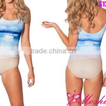 2013 New SEXY Womens European BEACH SWIMSUIT - LIMITED One Piece Digital Print Backless Wetsuit