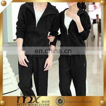 so fashion lovers black color 100% cotton women sport wear