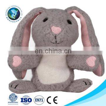 Easter Grey bunny hand puppet for kids Wholesale custom OEM cute stuffed soft toy plush rabbit hand puppet