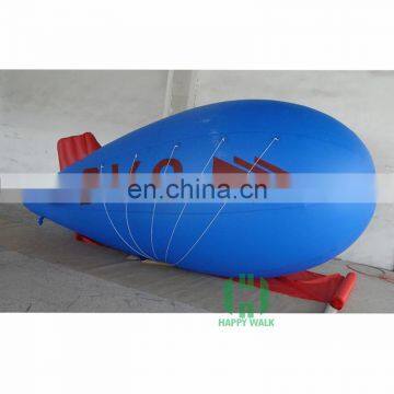 Blue Airship Shaped Cheap Inflatable Helium Balloon Advertising Airplane Balloon