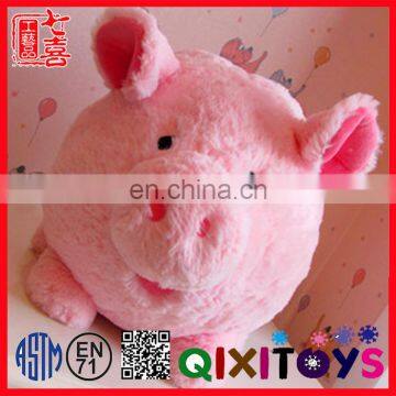 2016 Wholesale Cheap Custom Pig Piggy Bank stuffed animal Coin Bank