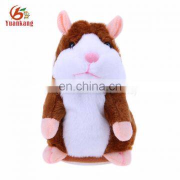 Custom Cute Talking Sound Record Plush Hamster Toy for Kids