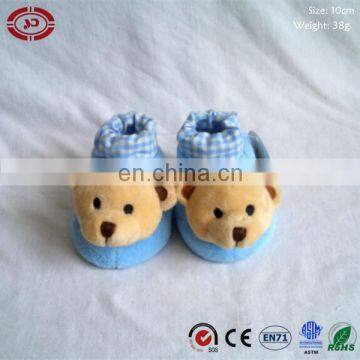 Mummy care baby soft stuffed brown bear gift sock shoes toy