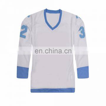 Customized white quebec team jersey embroidered hockey jersey