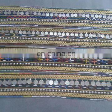 Afghan kuchi tribal coin Belt Strip