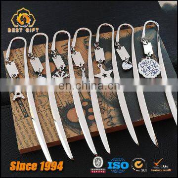 Shiny Etching Silver Handmade Bookmark With Gift Box photo-6