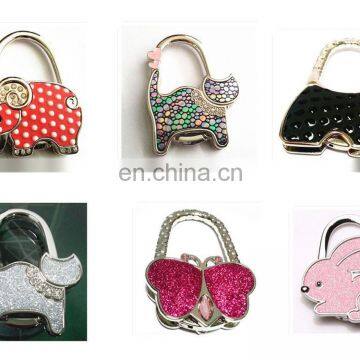 Popular Lady Table Top Purse Hook With Animal Design
