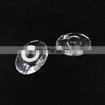 Crystal Oval Transparent Clear Acrylic Perfume Bottle Cap photo-3