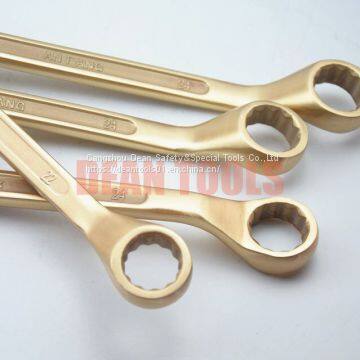 Spark Proof Offset Wrench ,box End Double Two Sides Ring Spanner Aluminum Bronze Beryllium Bronze Safety Sparkless photo-2