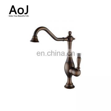 All Copper and Lead European Classic Gutters With a Standard Open-hole Kitchen Hot Water Mixer Faucet photo-6