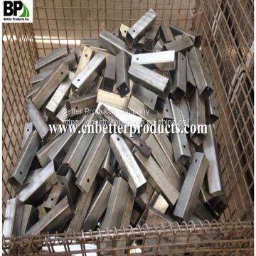 square sign post with 14 gauge steel The galvanized finish increases protection from rust