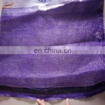 monofilament and type mesh bag vegetables drawstring tubular mono bag with logo