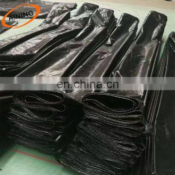 Black Coloured 180gsm lorry lorry tarpaulin cover 12*50 meters