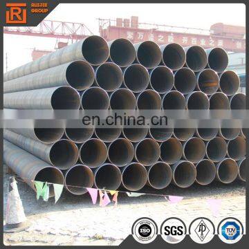 ASTM A53 Black Spiral Steel Pipe, Outer Diameter 14 Inch Carbon Steel Pipe, Spiral Submerged-arc Welded Pipe