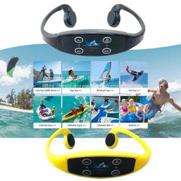 New Technology Aquatic Sports Training Waterproof IPX 8 Wireless USB Portable Long Range 1km Bone Conduction Headphone