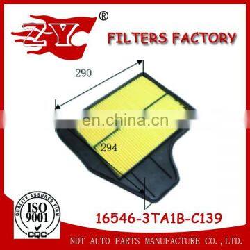 Japanese car N issan Altima/Teana Auto parts Air filter 16546-3TA0A/16546-3TA0B/16546-3TA1B-C139/16546-3TA1B