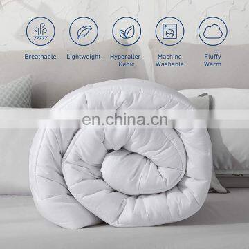 High Quality Fast Delivery Quilt Fabric For Bed Microfiber Down Alternative Quilted Comforter photo-5