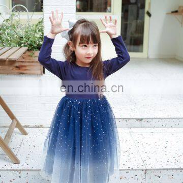 Girls Dresses 2020 New Kids Print Starry Sky Princess Dress Children's Clothes Wholesale