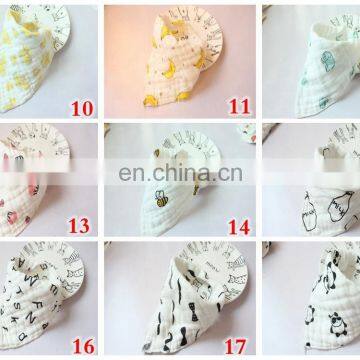 8 Layers 100% Cotton Lunch Bibs Towel Saliva Baby Kids Milk Letter Print Gauze Infants Bibs photo-3