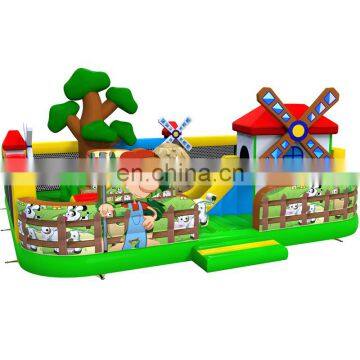 Attractive Windmill Paradise Theme Children Amusement Park Inflatable Bouncy Castles On Sale