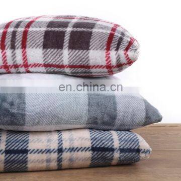 60" x 40" Fleece Plaid Pattern Throw Blanket Cozy Soft Portable Travel Blanket Compact Tartan Army Blanket photo-4